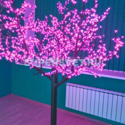 Светодиодное дерево Сакура PHYCL-2.4-P Мощность 136 Вт Высота 2,4 м Напряжение 24 Цвет розовый